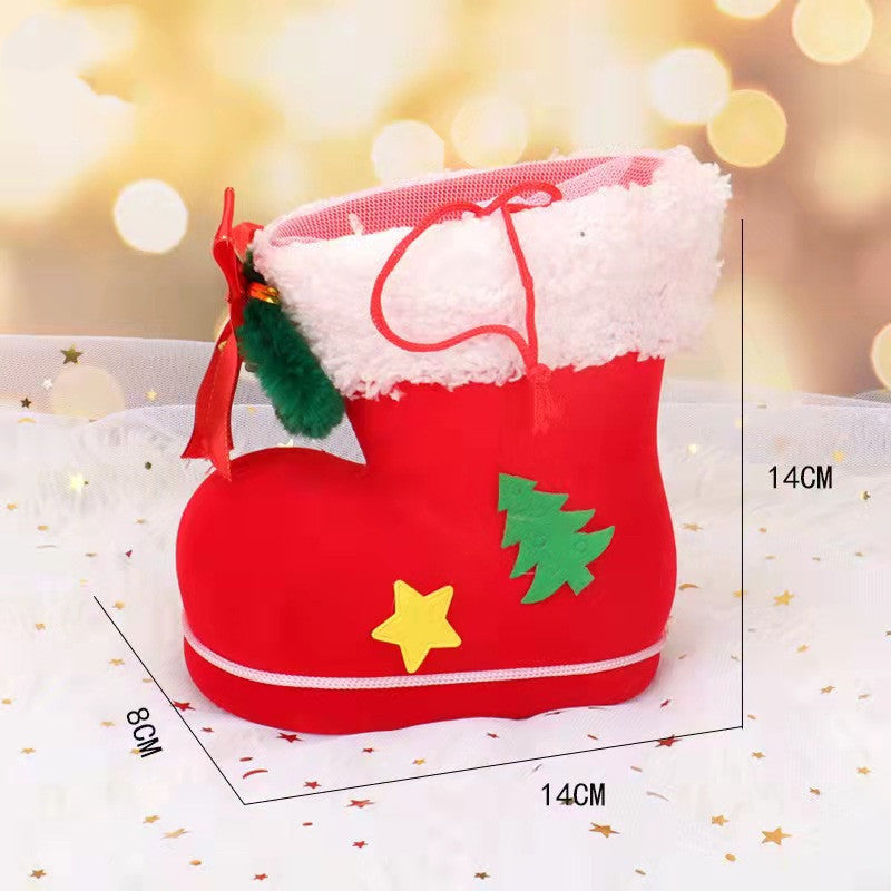 Children's Candy Boots Christmas Boots Candy Bag Socks