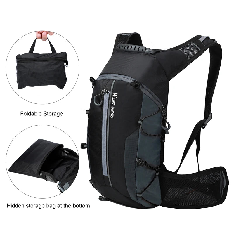 Waterproof backpack breathable 10L
