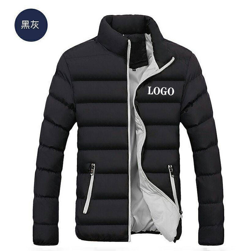 Men's cotton thick loose casual cotton coat trendy winter all-match handsome warm cotton clothing
