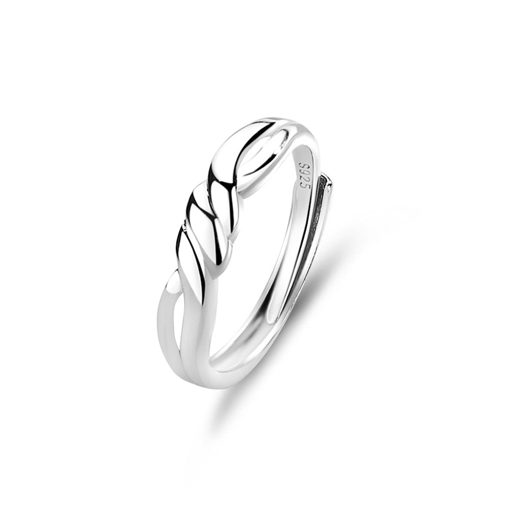 s925 sterling silver couple ring original design light luxury couple ring live ring ring Valentine's Day gift