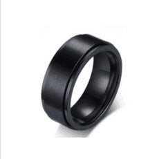 Star Moon Titanium Steel Rotatable Ring Male European and American Stainless Steel Couple Ring Cross-border Explosive Supply