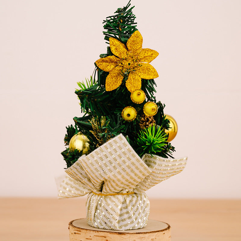 Small tree 20cm Christmas decoration ornaments mini Christmas desktop ornaments event shopping mall ornaments cartoon