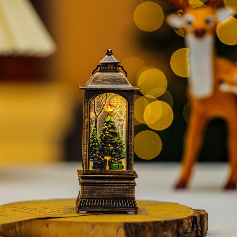 Christmas glowing candle lights creative small wind lights night lights ornaments Christmas children's gifts window decorations