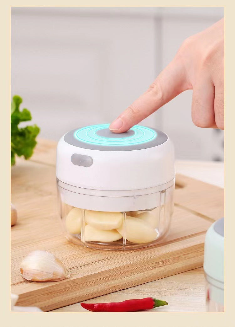 Electric Garlic Press Garlic Press Automatic Garlic Machine Kitchen Artifact Baby Food Supplement Wireless Electric Garlic Machine