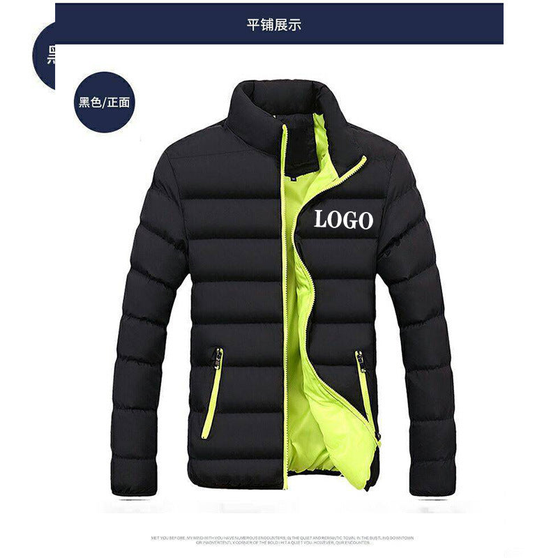 Men's cotton thick loose casual cotton coat trendy winter all-match handsome warm cotton clothing