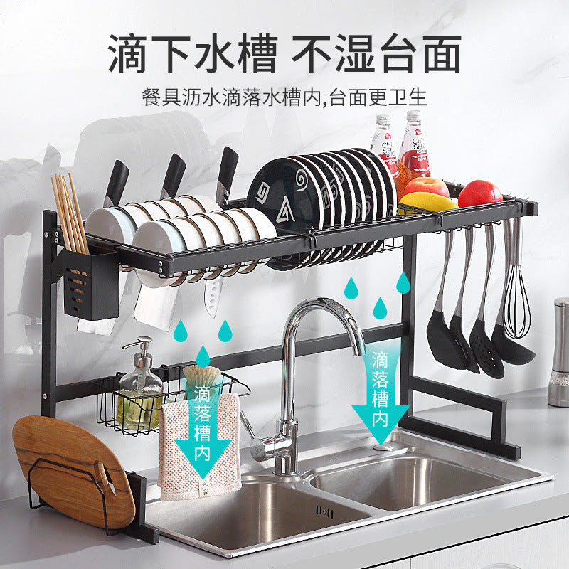Kitchen sink rack kitchen sink dish drying rack kitchen utensil rack multifunctional storage rack