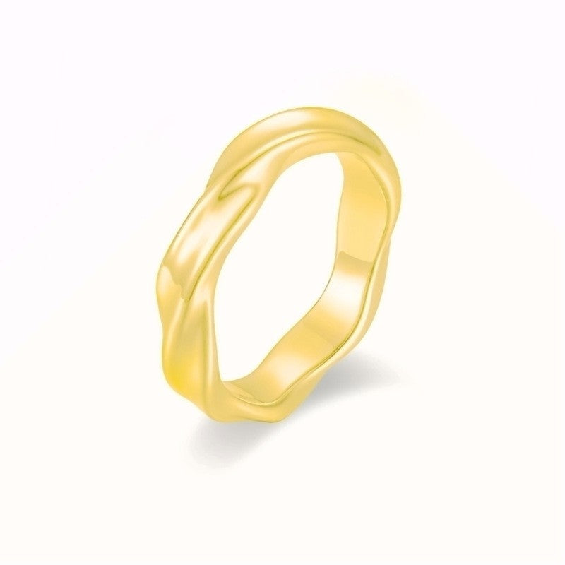 Cold style Mobius ring titanium steel trendy niche couple ring non-fading ring personality jewelry