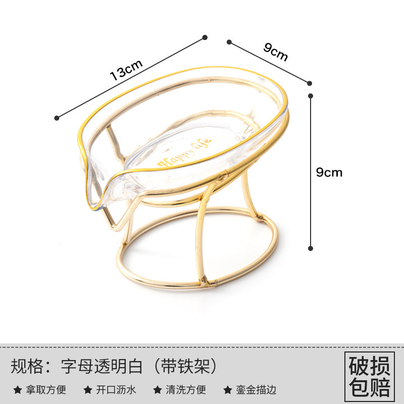 Customized light luxury wrought iron soap box can be printed with logo inner box outer box printing factory direct supply quality assurance large quantity and excellent price