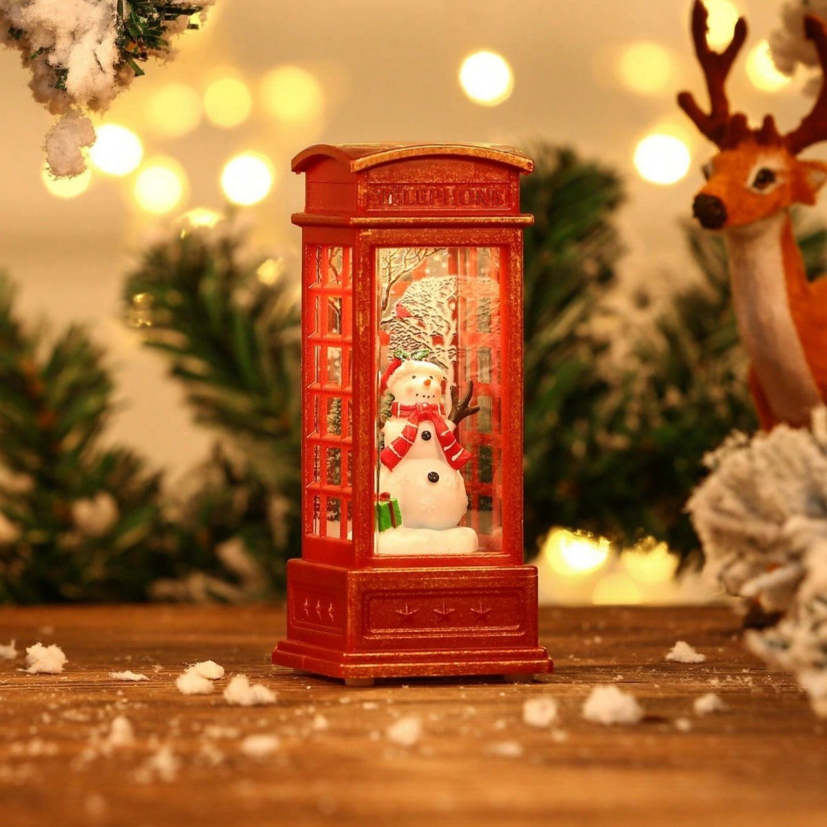 Christmas glowing candle lights creative small wind lights night lights ornaments Christmas children's gifts window decorations