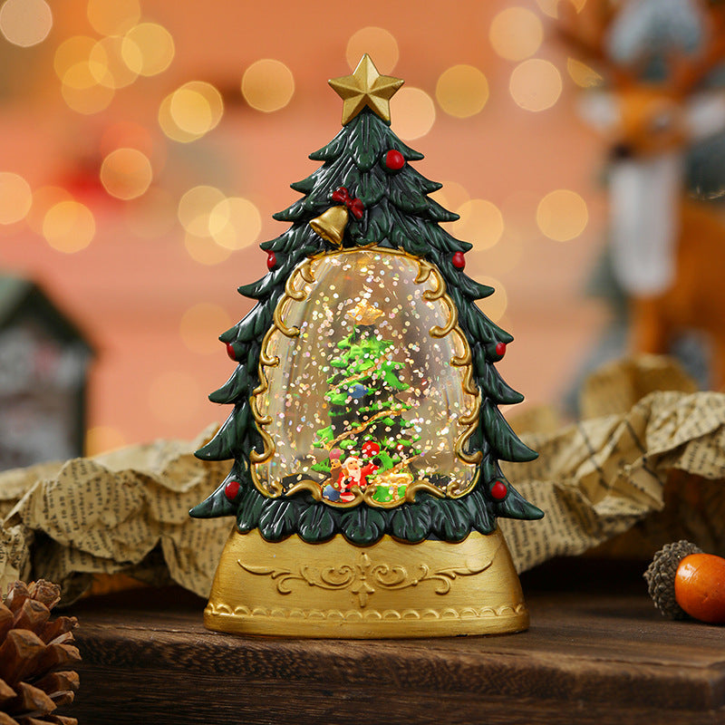 Christmas glowing candle lights creative small wind lights night lights ornaments Christmas children's gifts window decorations