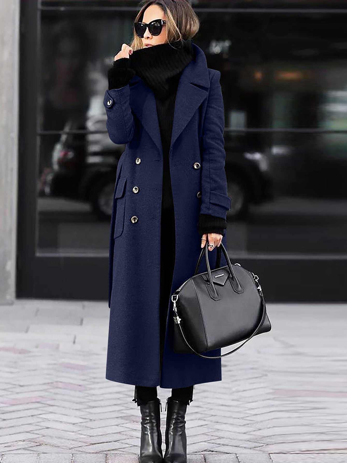Autumn and Winter Cross-border Amazon Casual Fashion Woolen Coat Women's Clothing