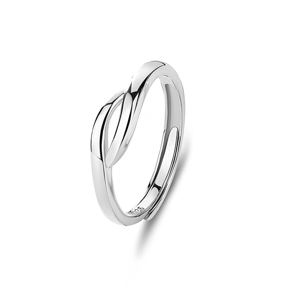 s925 sterling silver couple ring original design light luxury couple ring live ring ring Valentine's Day gift
