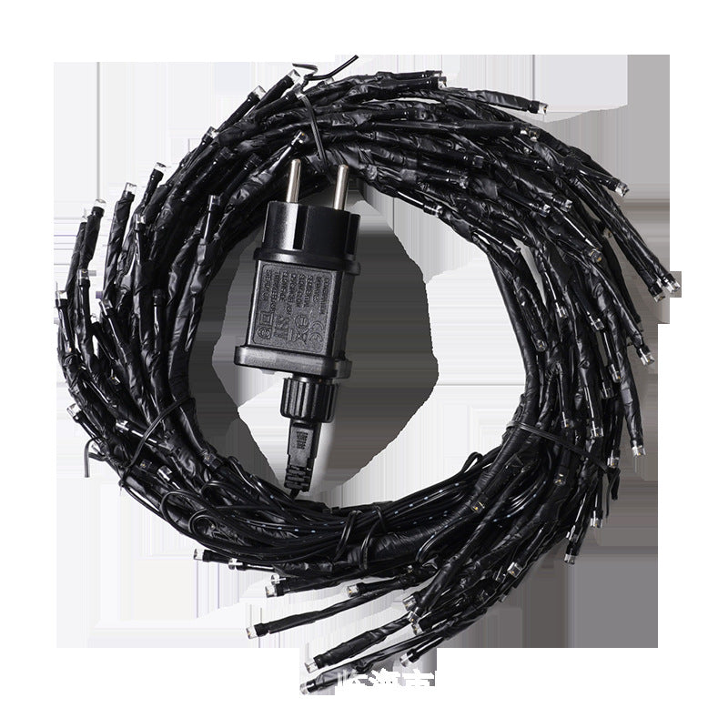 New led custom light string bedroom decorative lights Christmas lights flat tree lights small lights rattan light string lights