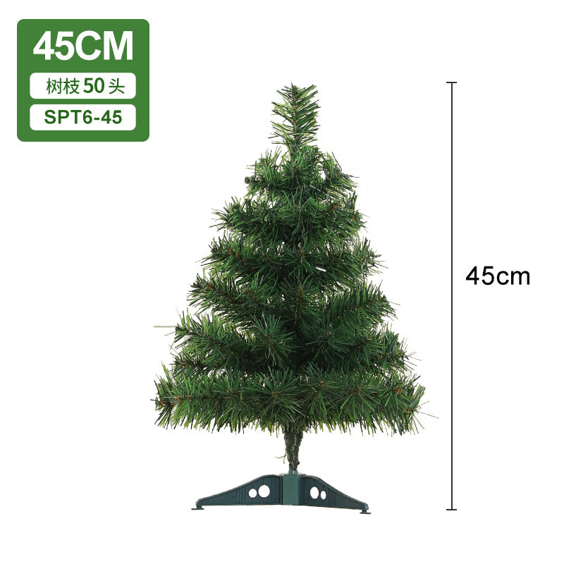 PVC Christmas tree large encrypted green simulation tree 1.5m/1.8m home hotel floor decoration spot