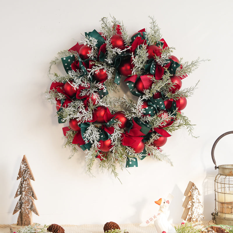 Christmas decorations garland door hanging wreath scene layout Christmas tree circle hanging ornaments door hanging ornaments creative
