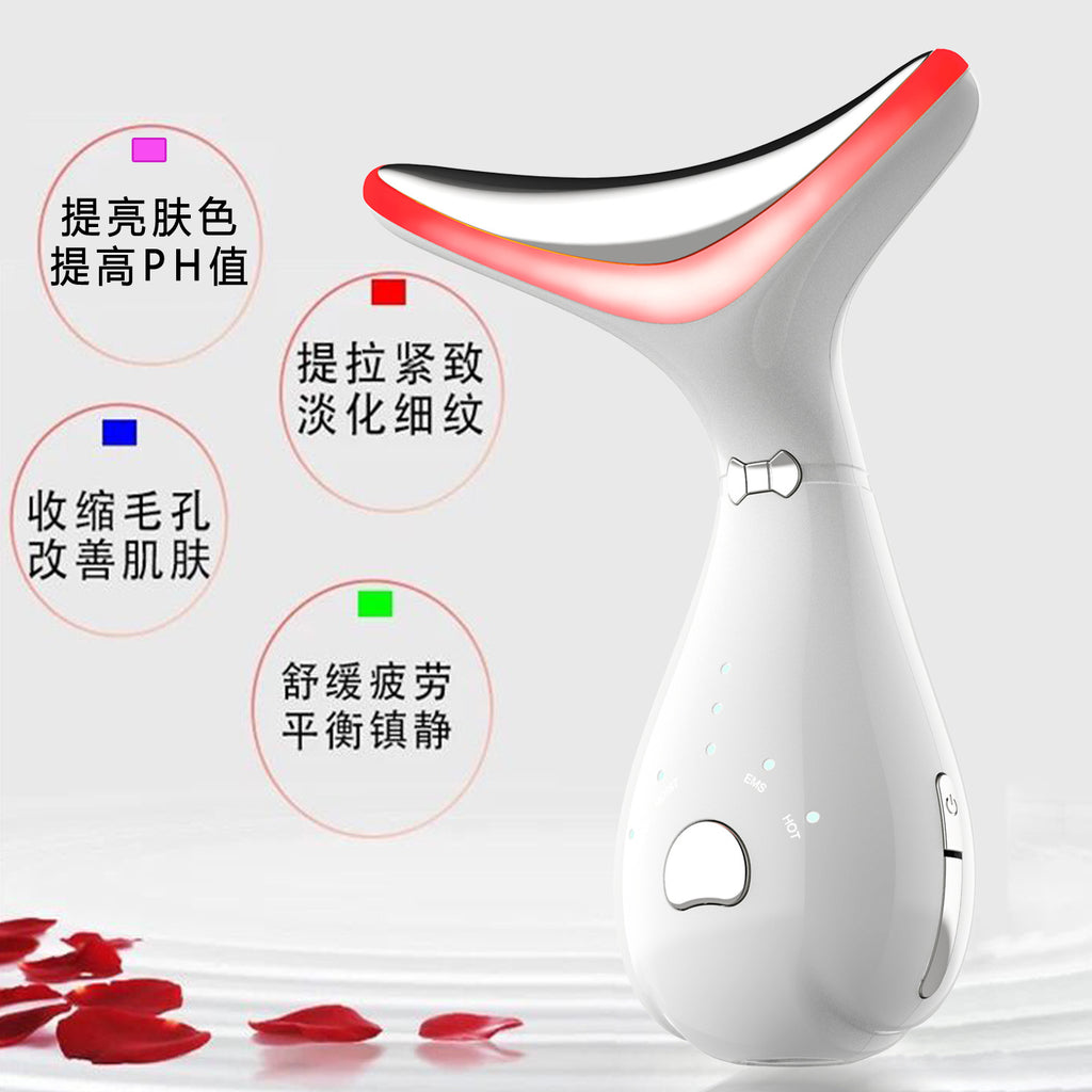 Cross-border neck beauty instrument, neck beauty instrument, neck pattern instrument, microcurrent neck and face dual-use nasolabial wrinkles, neck pattern massage instrument