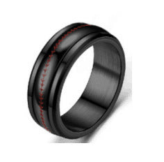 Star Moon Titanium Steel Rotatable Ring Male European and American Stainless Steel Couple Ring Cross-border Explosive Supply