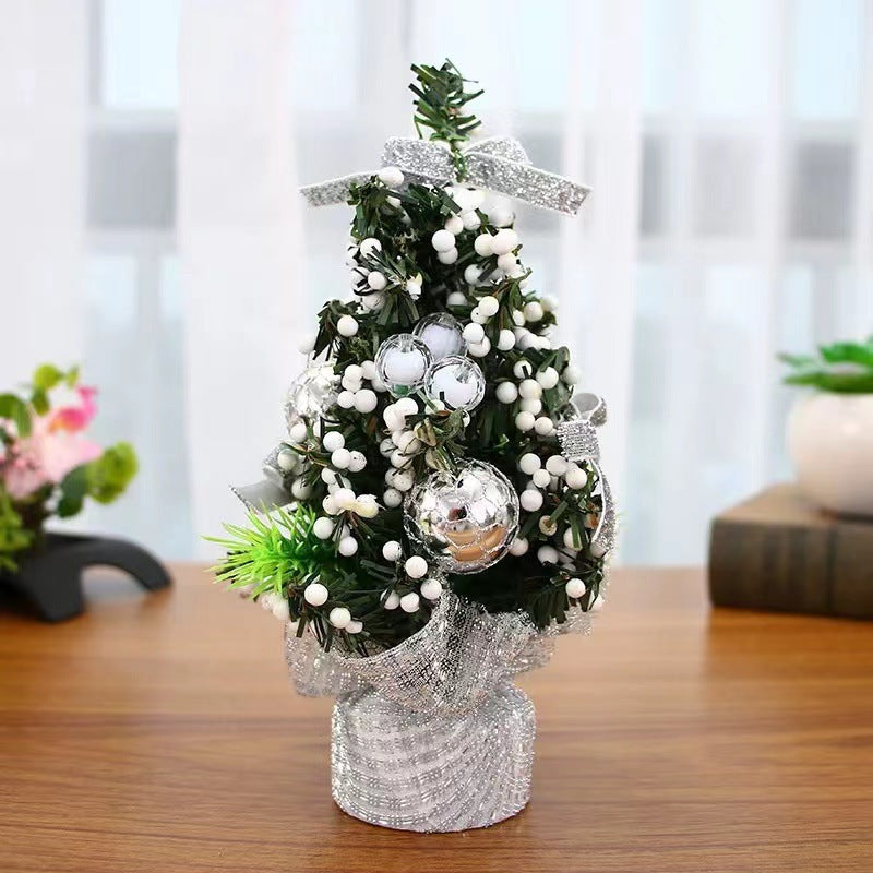 Small tree 20cm Christmas decoration ornaments mini Christmas desktop ornaments event shopping mall ornaments cartoon