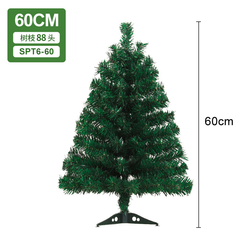 PVC Christmas tree large encrypted green simulation tree 1.5m/1.8m home hotel floor decoration spot