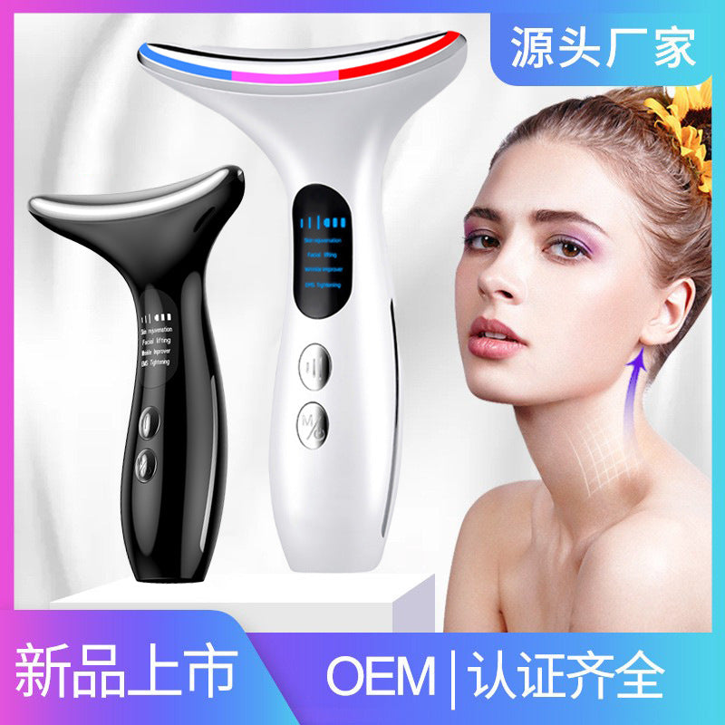 Neck wrinkle removal beauty instrument, neck beauty instrument, facial light lifting and tightening instrument, EMS microcurrent