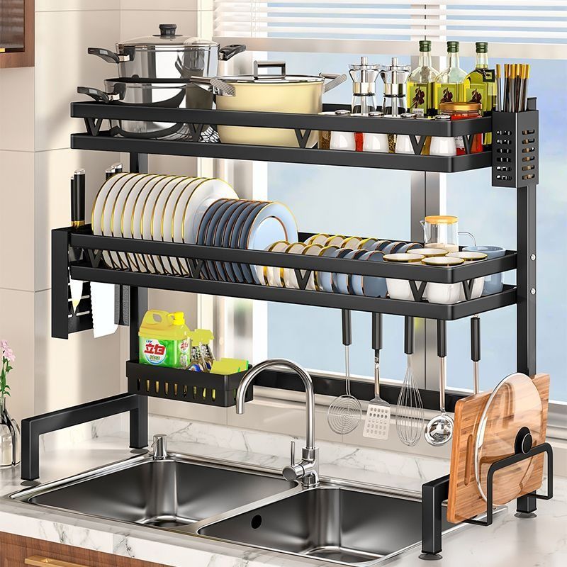 Kitchen sink rack kitchen sink dish drying rack kitchen utensil rack multifunctional storage rack
