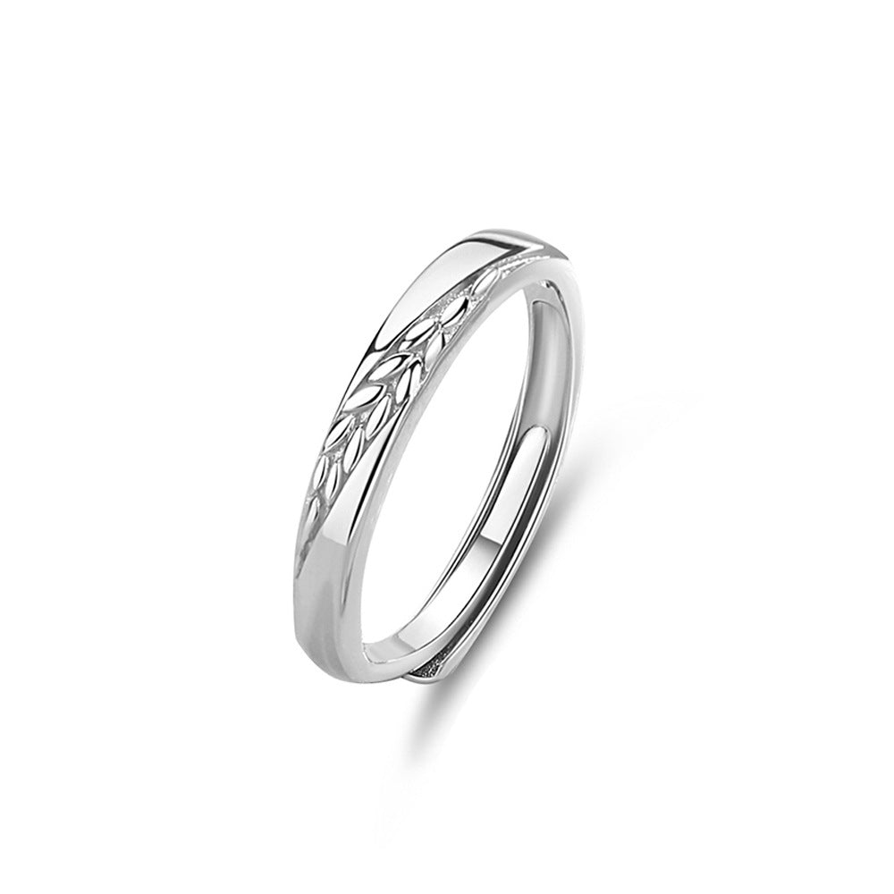 s925 sterling silver couple ring original design light luxury couple ring live ring ring Valentine's Day gift