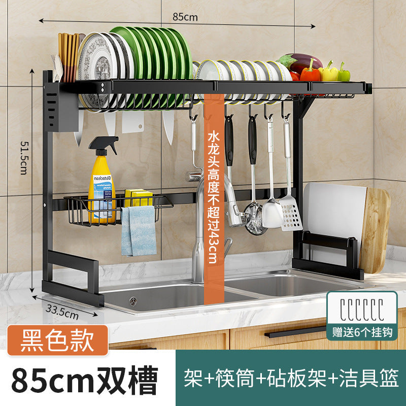 Kitchen sink rack kitchen sink dish drying rack kitchen utensil rack multifunctional storage rack