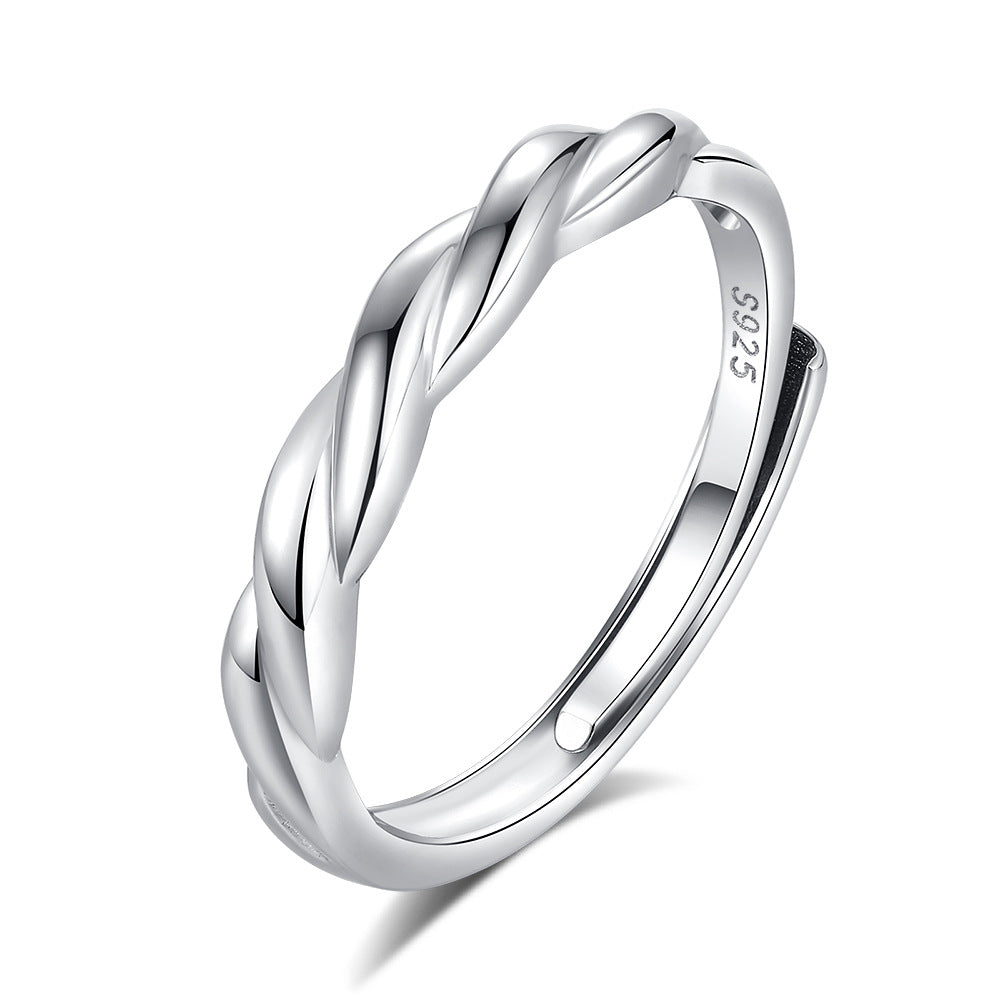 s925 sterling silver couple ring original design light luxury couple ring live ring ring Valentine's Day gift