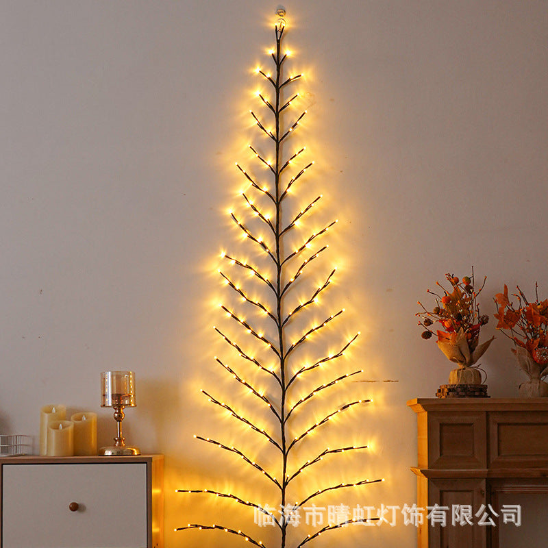 New led custom light string bedroom decorative lights Christmas lights flat tree lights small lights rattan light string lights