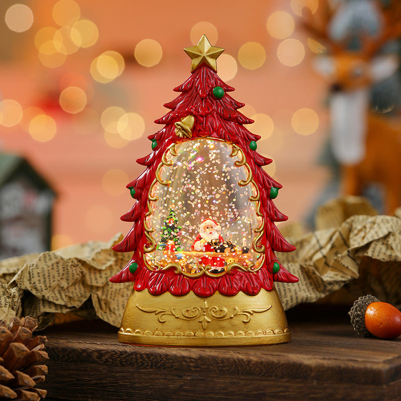 Christmas glowing candle lights creative small wind lights night lights ornaments Christmas children's gifts window decorations