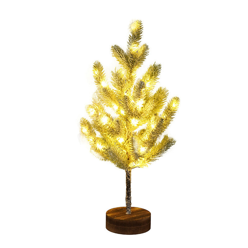 Pine Needle Tree Lights LED Christmas Atmosphere Home Decorative Lights Indoor Thanksgiving Event Landscape Lighting Tree