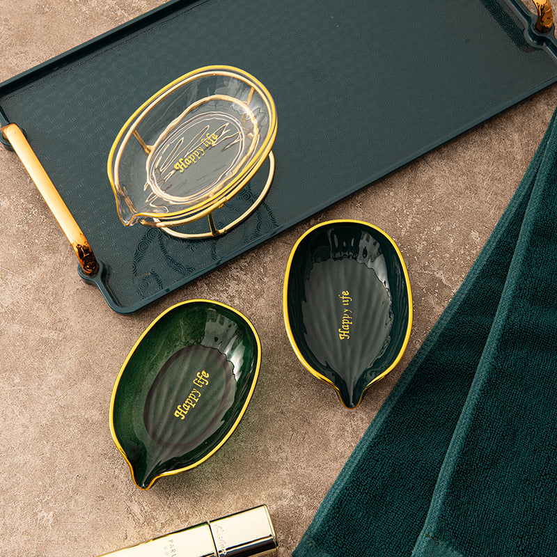 Customized light luxury wrought iron soap box can be printed with logo inner box outer box printing factory direct supply quality assurance large quantity and excellent price