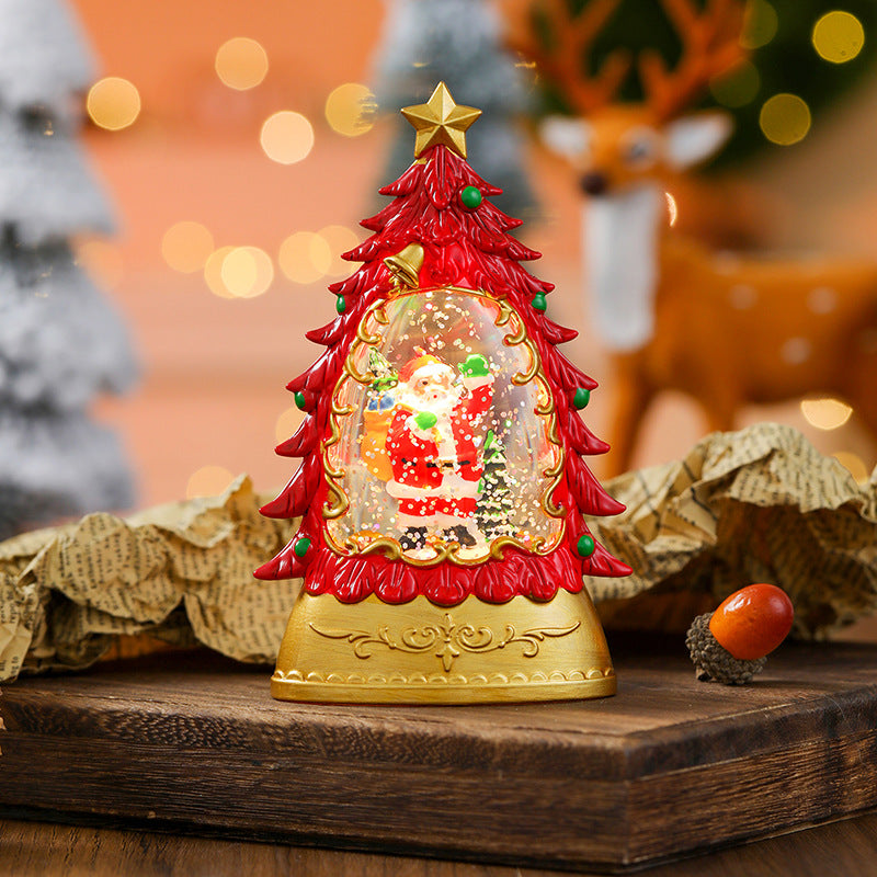 Christmas glowing candle lights creative small wind lights night lights ornaments Christmas children's gifts window decorations