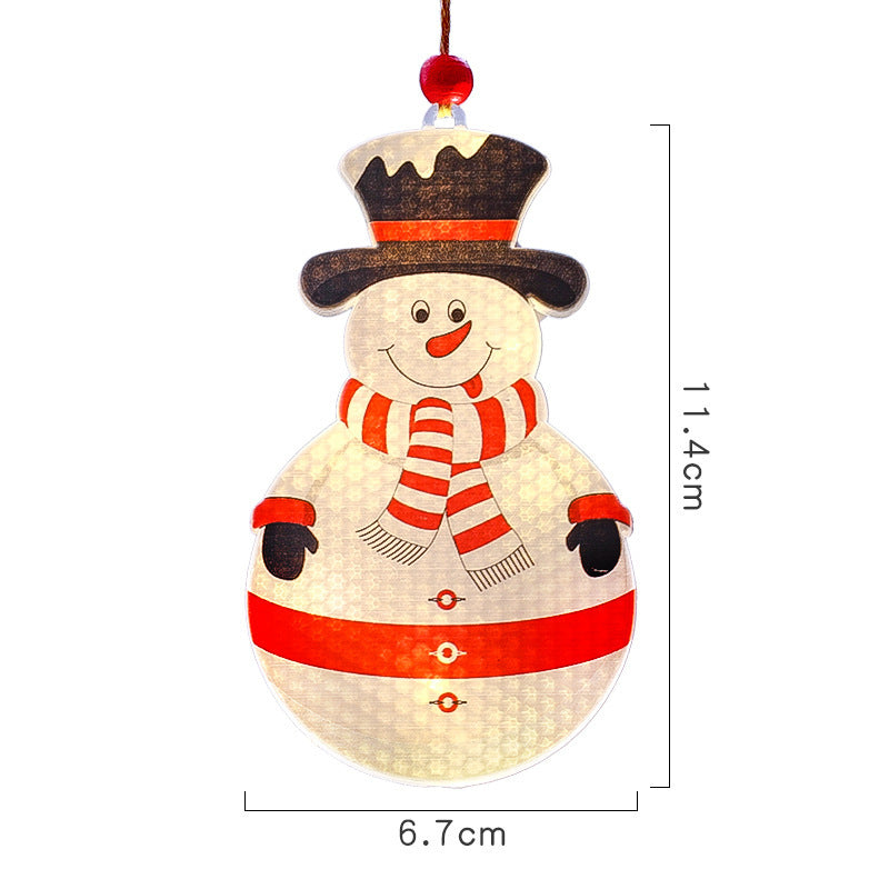 Cross-border LED Snowman Socks Decorative Lights Snowflake Lights Christmas Tree Pendant Christmas Buttons Decorative Light Strings