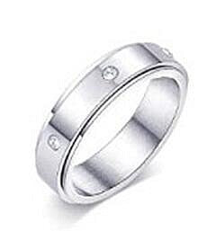 Star Moon Titanium Steel Rotatable Ring Male European and American Stainless Steel Couple Ring Cross-border Explosive Supply