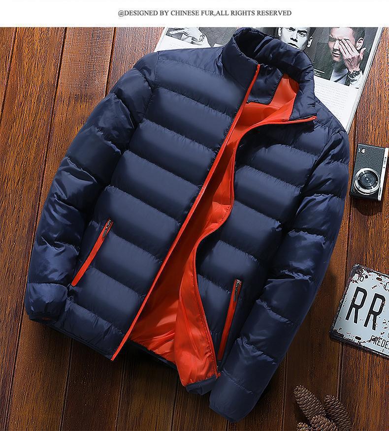 Men's cotton thick loose casual cotton coat trendy winter all-match handsome warm cotton clothing