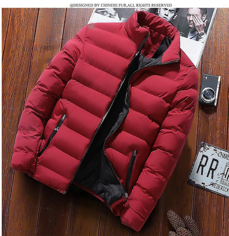 Men's cotton thick loose casual cotton coat trendy winter all-match handsome warm cotton clothing