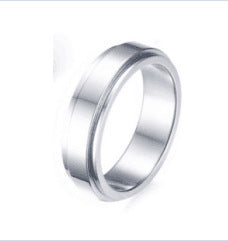 Star Moon Titanium Steel Rotatable Ring Male European and American Stainless Steel Couple Ring Cross-border Explosive Supply