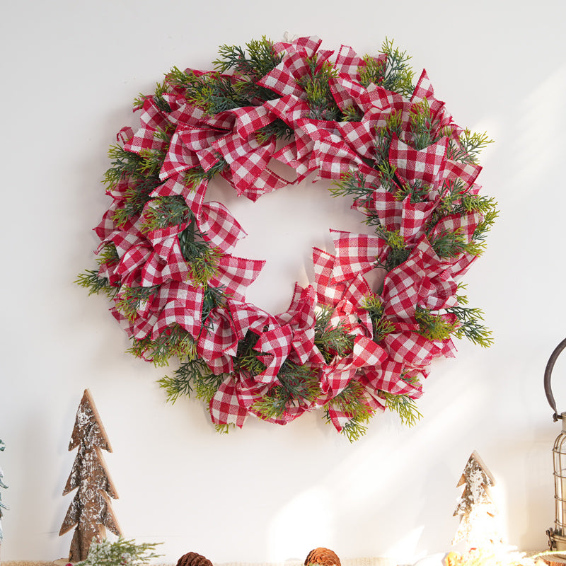 Christmas decorations garland door hanging wreath scene layout Christmas tree circle hanging ornaments door hanging ornaments creative