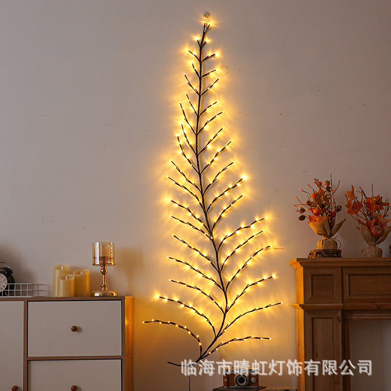New led custom light string bedroom decorative lights Christmas lights flat tree lights small lights rattan light string lights