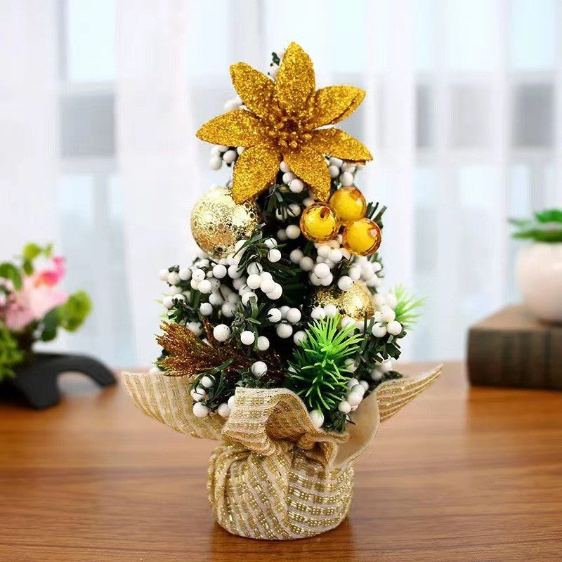 Small tree 20cm Christmas decoration ornaments mini Christmas desktop ornaments event shopping mall ornaments cartoon