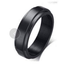Star Moon Titanium Steel Rotatable Ring Male European and American Stainless Steel Couple Ring Cross-border Explosive Supply