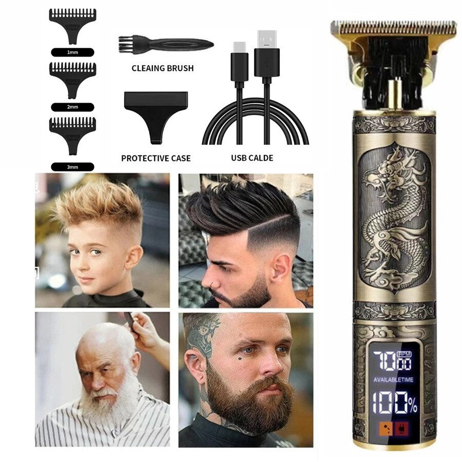 Beard Trimmer Hair Clippers Cordless Hair Cutting Barber Shaving Machine For Men Rechargeable