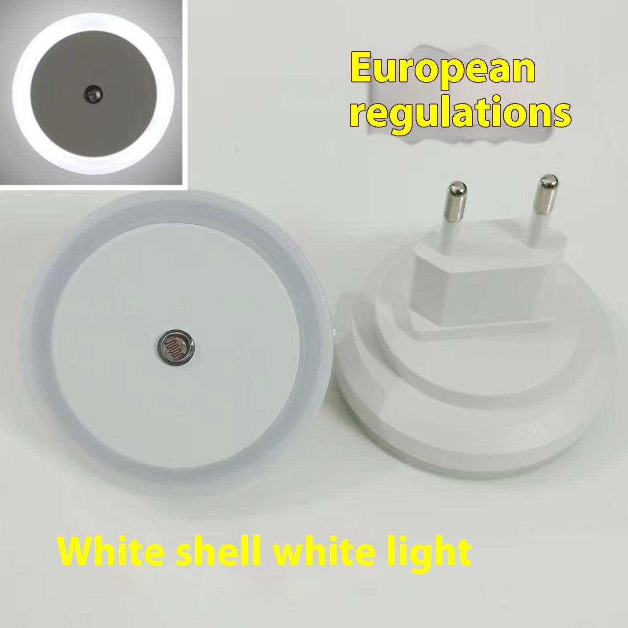 American Standard Round Led Light Control Indoor Induction Bedside Creative Smart Home Small Night Lamp