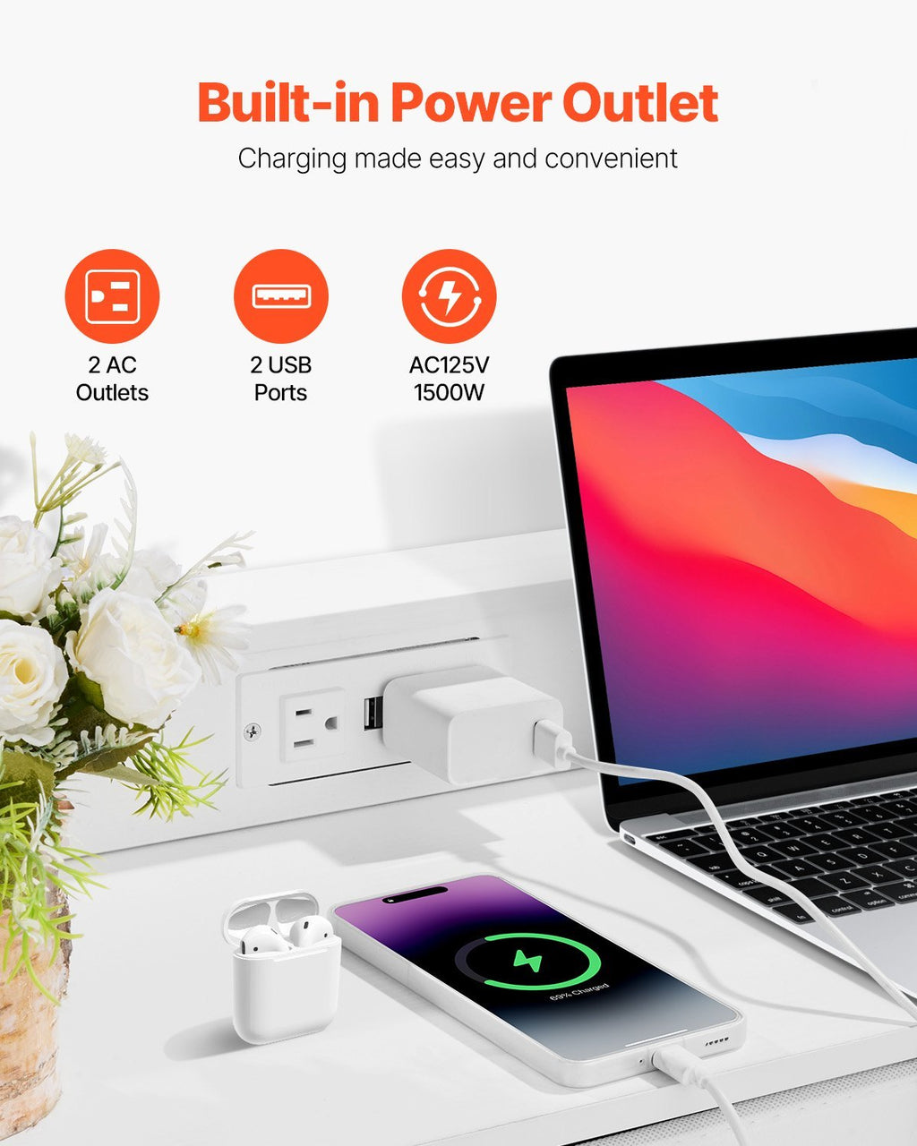 9 Drawer Dresser, Tall Drawer Dresser With Fabric Bin, Closet Storage Drawers With Sturdy Metal Frame, LED Lights & Built-in Outlet, Fabric Storage Tower For Bedroom, Hallway, Closet, White