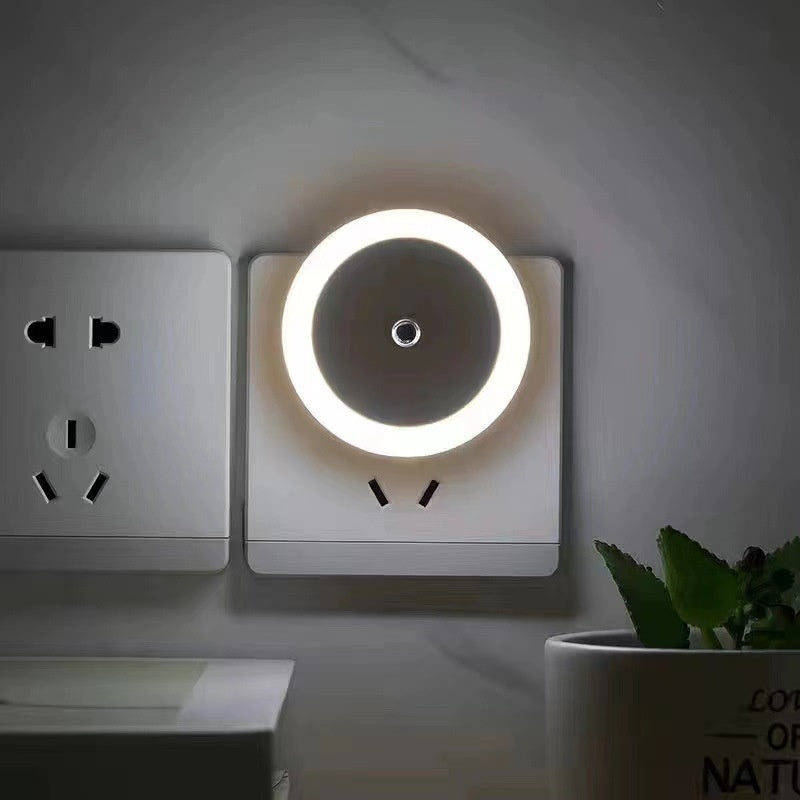American Standard Round Led Light Control Indoor Induction Bedside Creative Smart Home Small Night Lamp