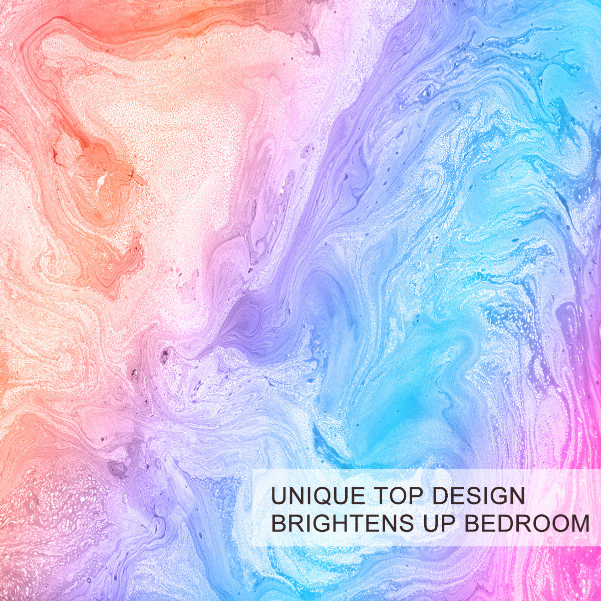 Luxury Bedding Set Rainbow Marble Duvet Cover Set Rock Girls Bed Cover Set Nature Colorful Bedlinen Twin Size