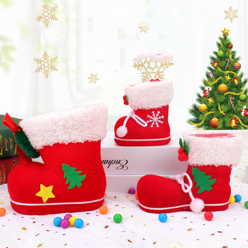 Children's Candy Boots Christmas Boots Candy Bag Socks