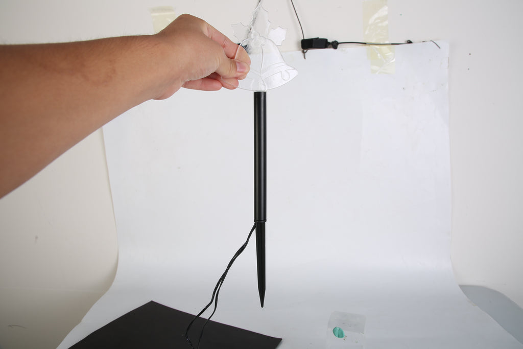 1 Set Of 5Pcs Mixed Christmas Decoration Light Solar Stake Light Waterproof Reindeer Snowflake Bell Christmas Tree Santa Claus Light Outdoor Landscape Light